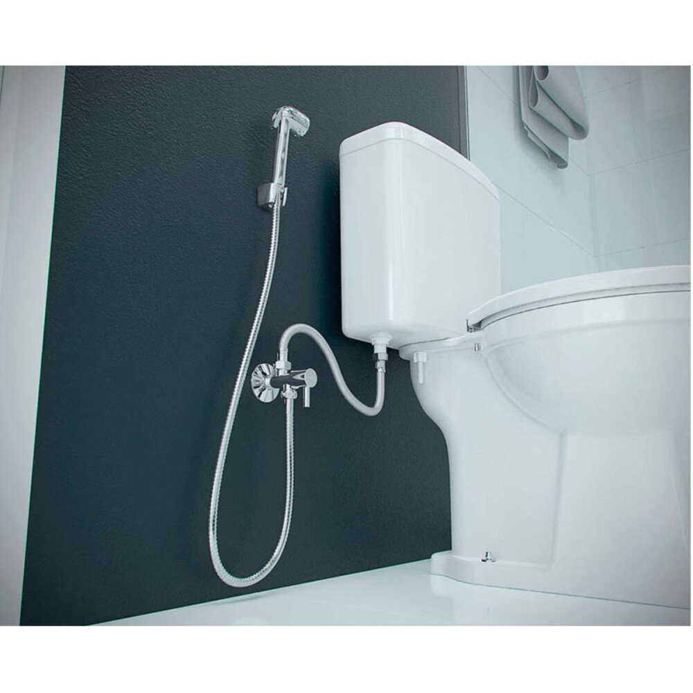 Kit ducha Higiénica con desviador y flex. inox Blukit Kit Ducha Higiénica Con Desviador Y Flex. Inox Blukit