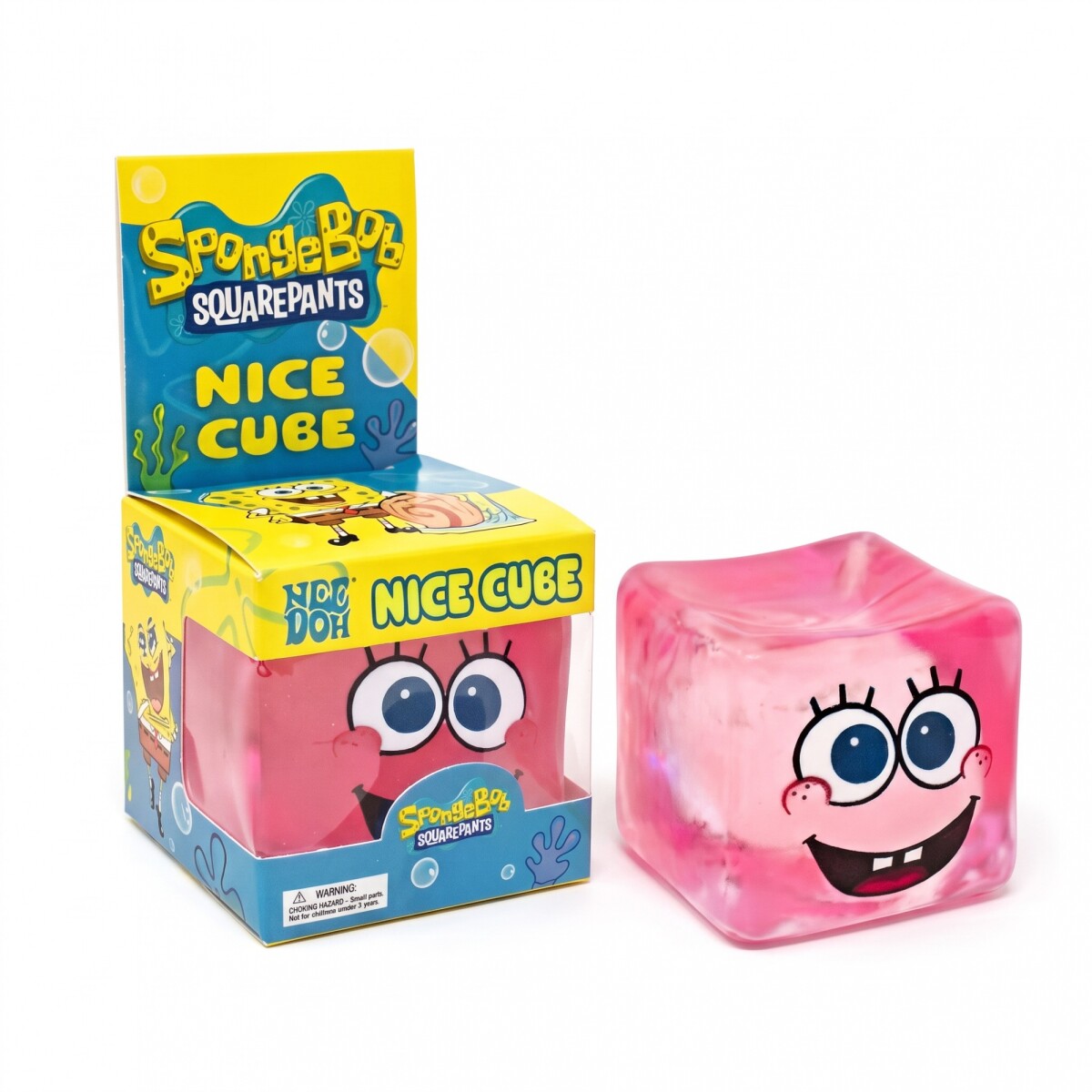 Squishy Needoh Bob Esponja Nice Cube - Rosa 