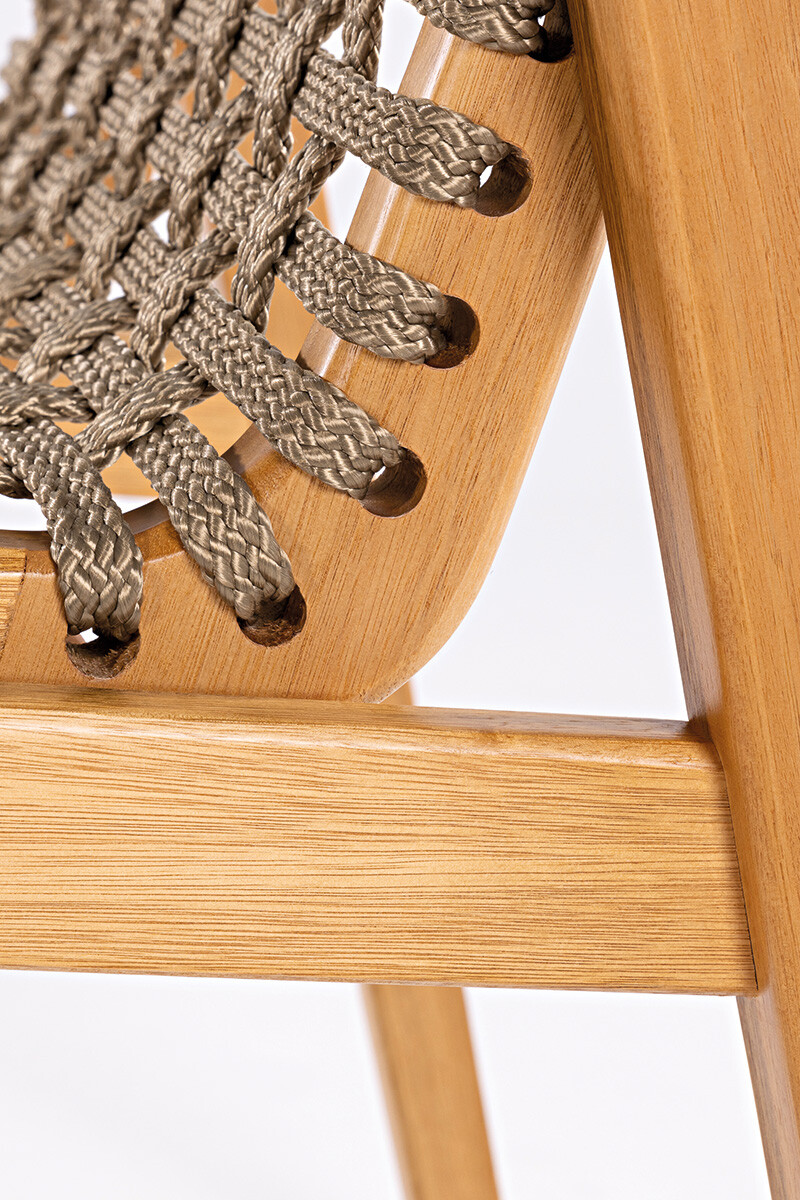 TRACO SILLA SILLA TRACO CUERDA RAMI 56x62x85CM JATOBA