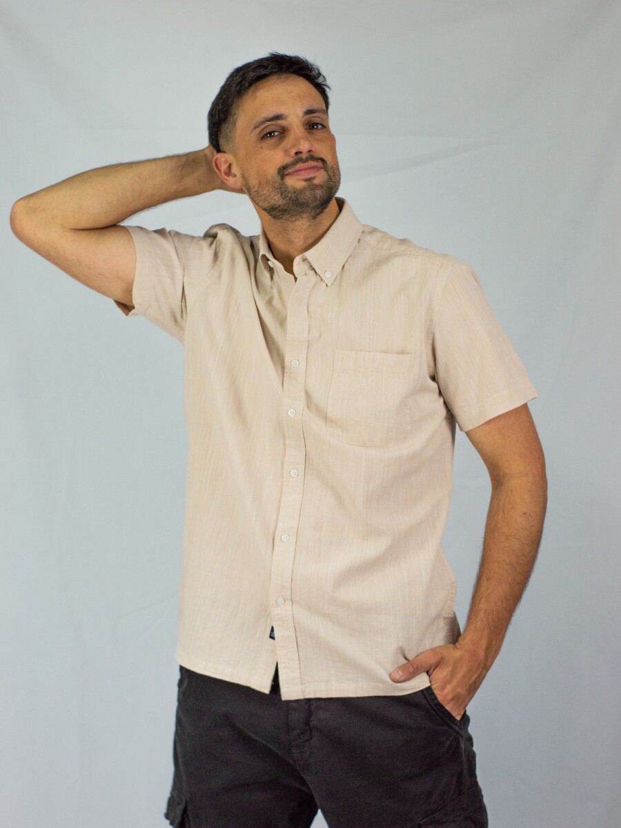 Camisa lino Malibú - Beige 