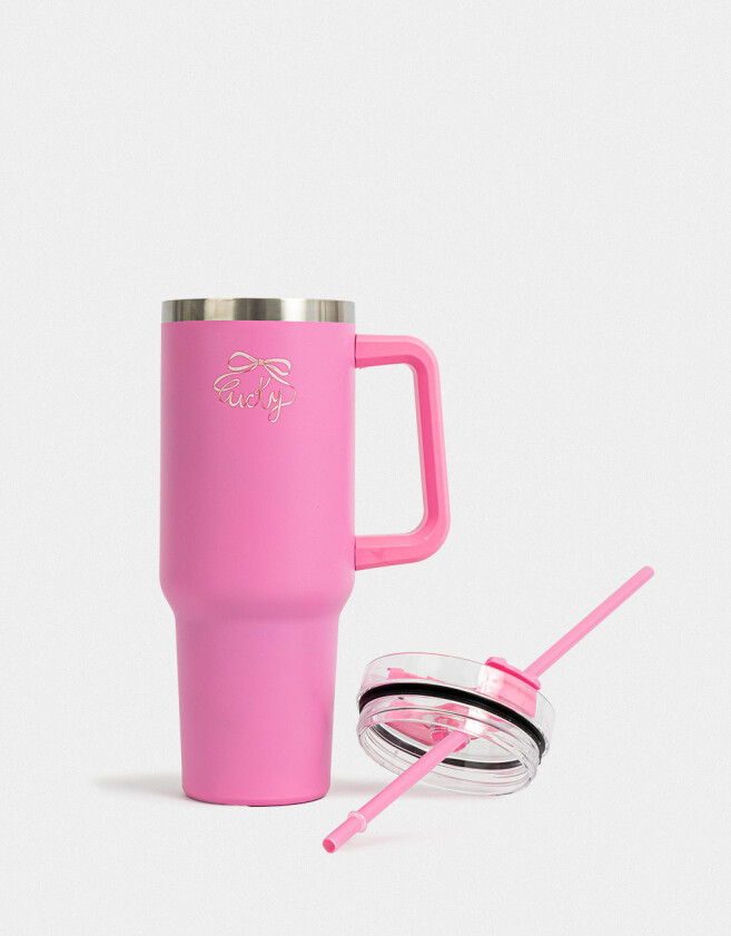 Accesorios Cocina Liso Vaso Metálico "lucky" - Fucsia Medio