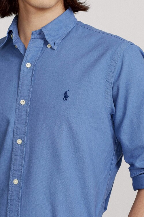 Camisa Oxford Polo Ralph Lauren Blue