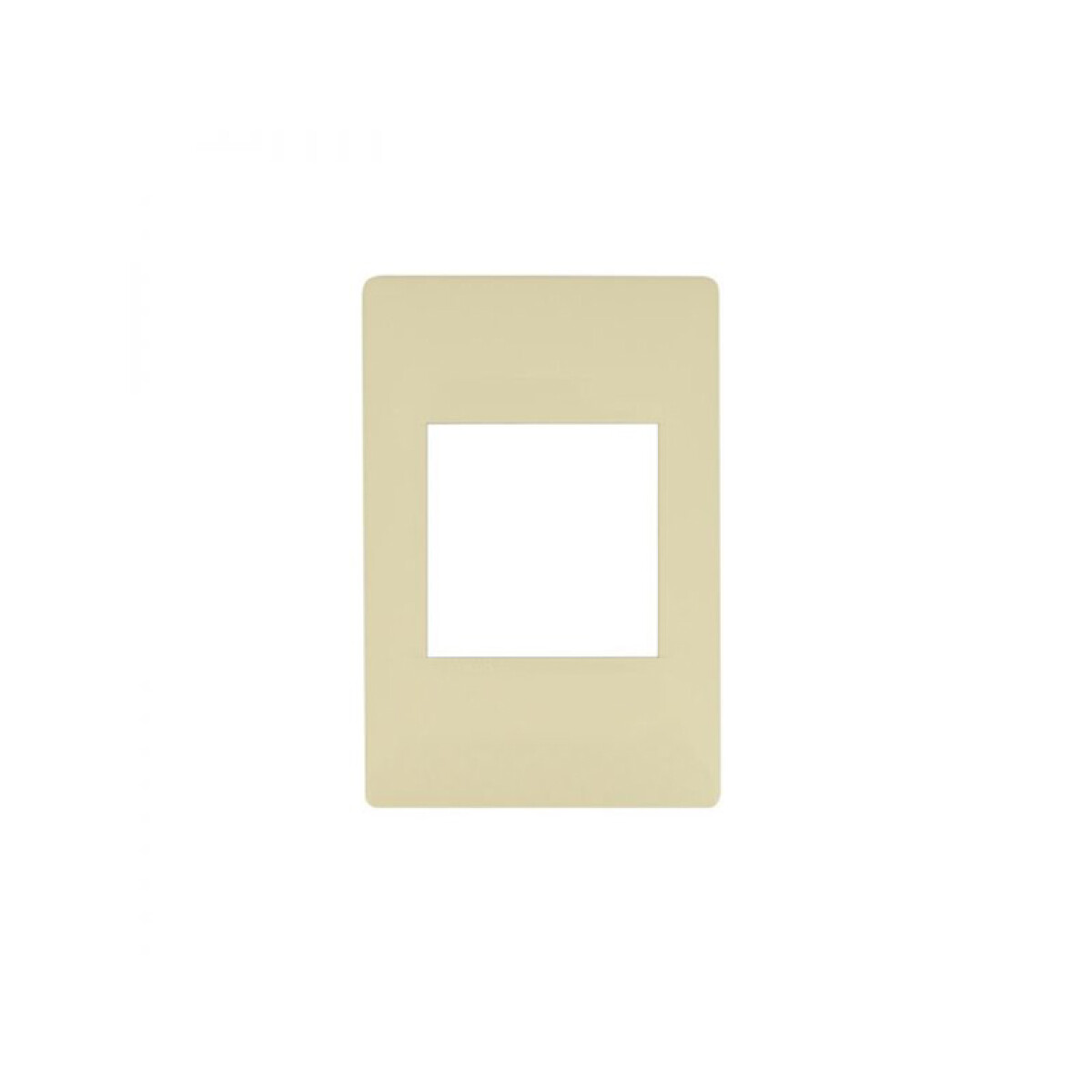Plaqueta para 1 módulo doble marfil - Petra - M46602RP1D 