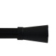 Barrote cortina de metal 2,5 m + 3 Soportes NEGRO
