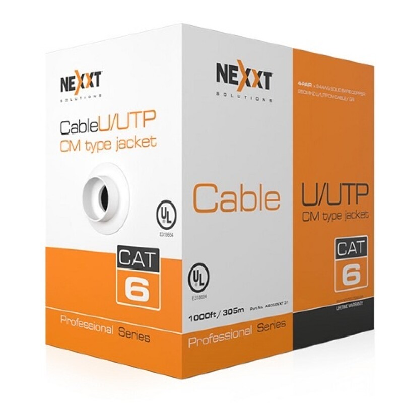 Nexxt Professional Cat6 UTP Cable 4P 24AWG CM 305m BL Nexxt Professional Cat6 UTP Cable 4P 24AWG CM 305m BL