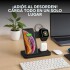 Estacion De Carga iPhone Apple Watch AirPods Carga Rapida Color Variante Negro
