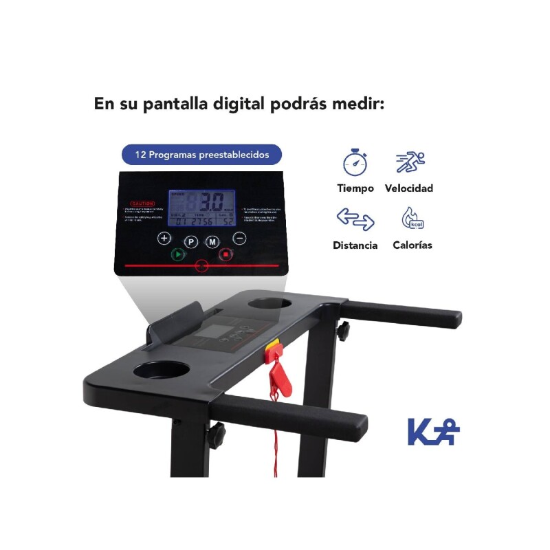 Caminador eléctrico 2 HP 10 Km Plegable Caminador eléctrico 2 HP 10 Km Plegable