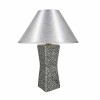 Lampara Gris/negro YF 1256-10 - 25 cms. Lampara Gris/negro YF 1256-10 - 25 cms.
