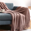 Manta sillon y cama tejida 127 x 172cm rosa
