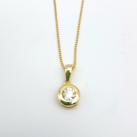 Dije de oro 18 kte con circonia. Dije de oro 18 kte con circonia.