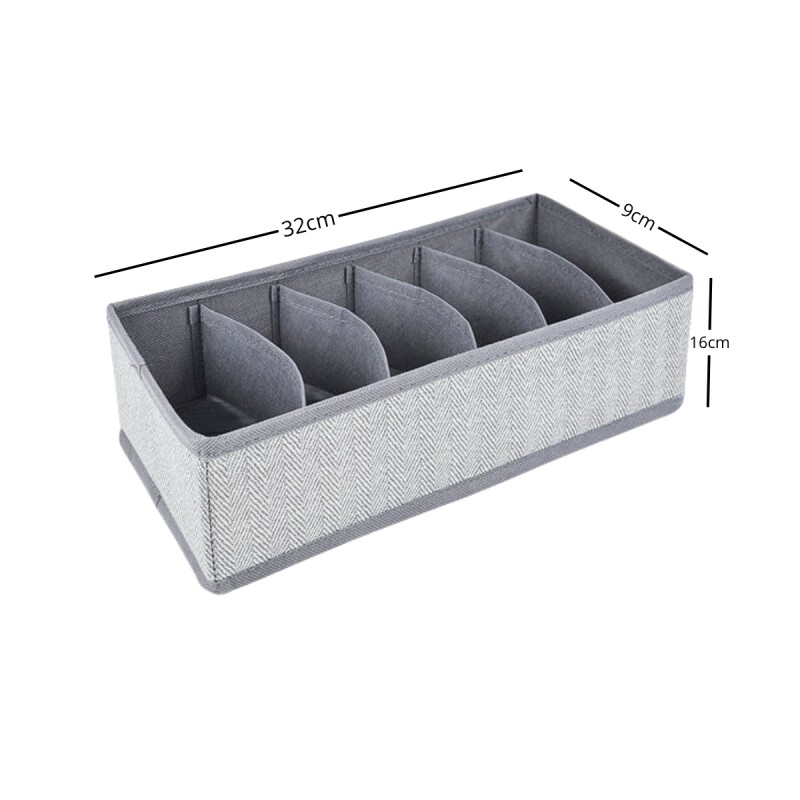 Organizador con divisiones 32x16x9cm GRIS
