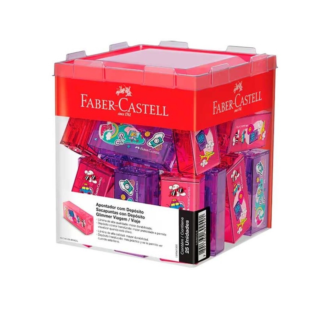 Sacapuntas Faber-Castell Glimmer Viajes SACAPUNTAS GLIMMER VIAJES FABER-CASTELL