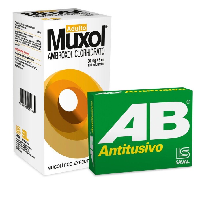 AB ANTITUS. X 12 COMP. + MUXOL 30 MG. JB única