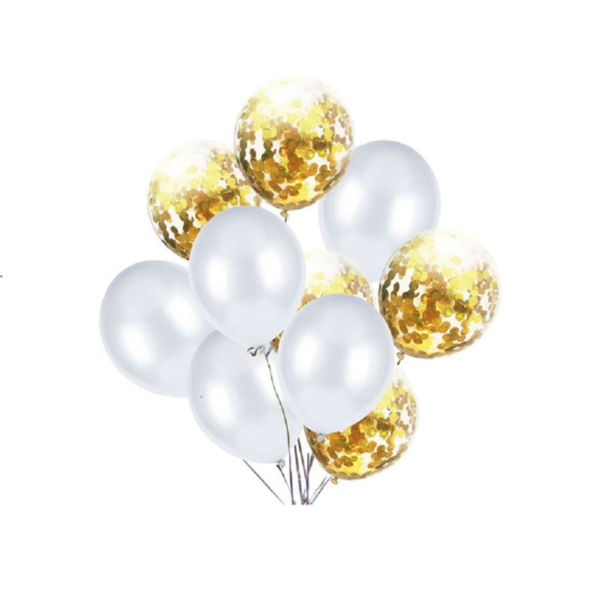 Set de Globo Fessta x10 Und - Dorado 
