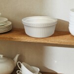 ENSALADERA D20x10CM ACANALADO PORCELANA BLANCO ENSALADERA D20x10CM ACANALADO PORCELANA BLANCO