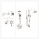 GRIFERIA JUEGO DE GRIFERIA MONOCOMANDO BRILLO SIGNATURE GRIS-BRUSHED NICKEL