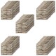 50 Placas Revestimiento Pared Autoadhesiva 70x77cm Promo X50 Piedra Oscura