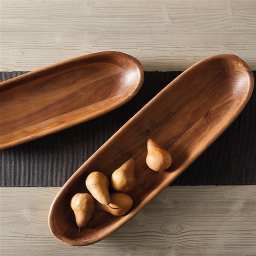 Bandeja Oval Madera 40.6x13x5Cm BANDEJA OVAL MADERA 40.6X13X5CM