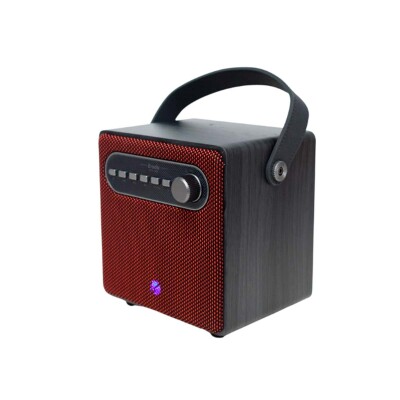 Parlante portátil bluetooth BTS-1866 3" karaoke con microfono rojo Parlante portátil bluetooth BTS-1866 3" karaoke con microfono rojo