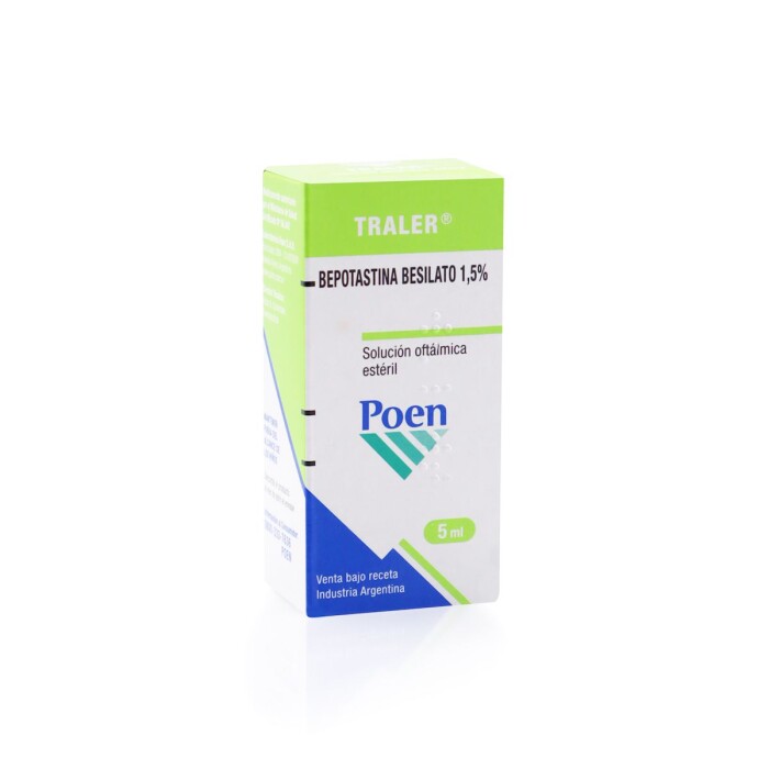 TRALER SOL. OFTALM. FR. X 5 ML. única