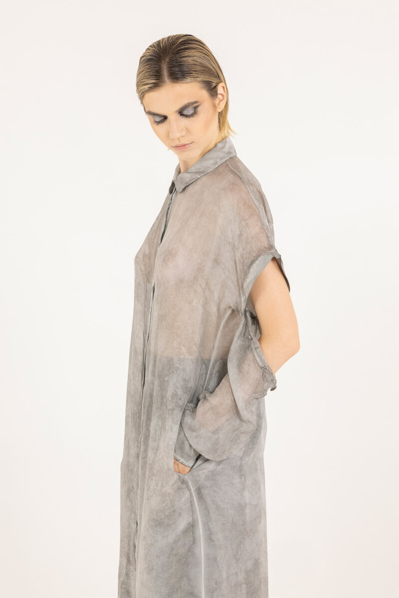 CAMISA LARGA Gris