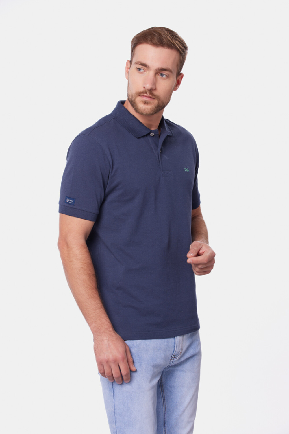 REMERA POLO LISA Denim