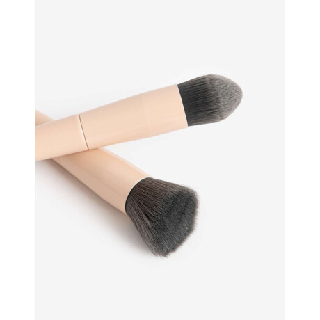 Set De Brochas De Maquillaje Para Rostro Rosa Viejo
