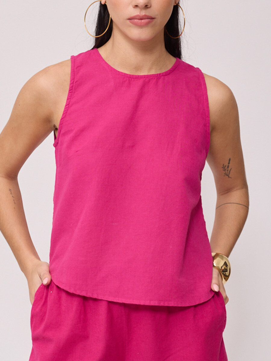 TOP FIONNE RUSTY - Fucsia 