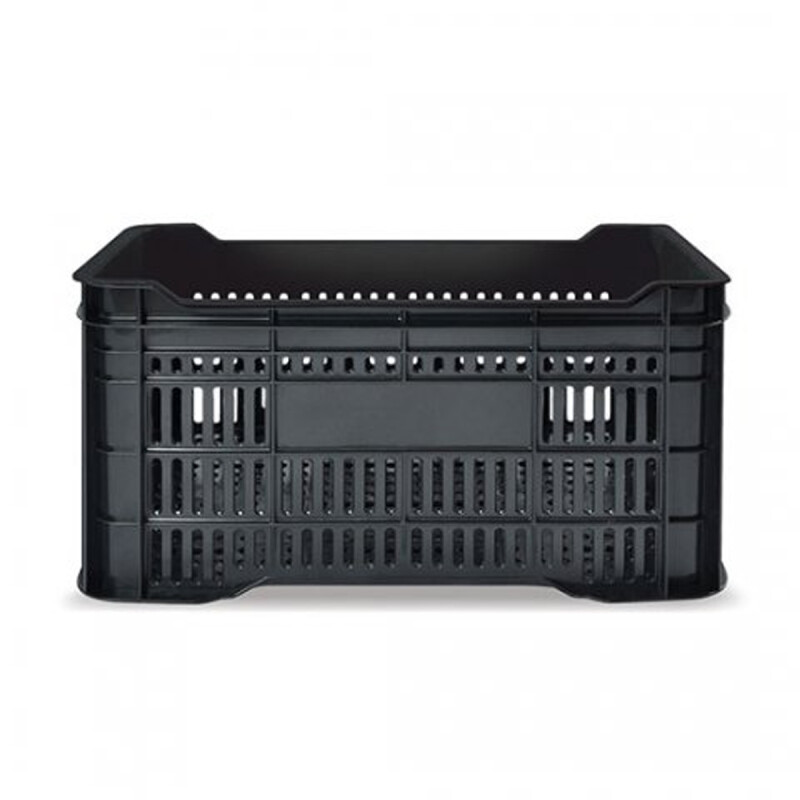 Cajon de plástico apilable grande multiuso NEGRO