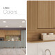 JUEGO DE COCINA 7 MODULOS Y MESADA MDF LINEA COLORS FREIJO Y VERDE