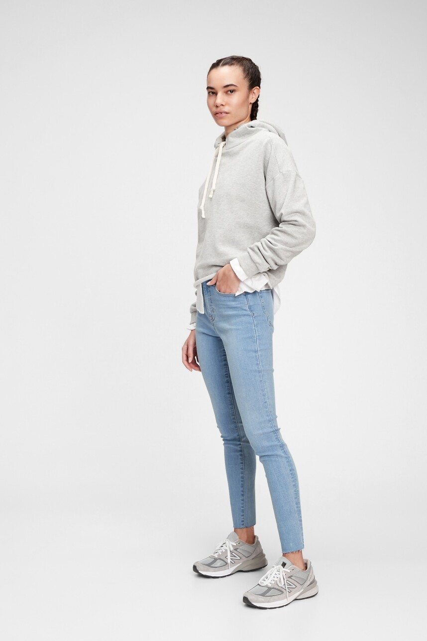 Jean True Skinny Tiro Alto Mujer Light Indigo 6