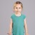 Remera Deportiva para Niñas. Verde Oscuro