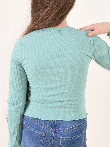 REMERA HEARTS TURQUESA