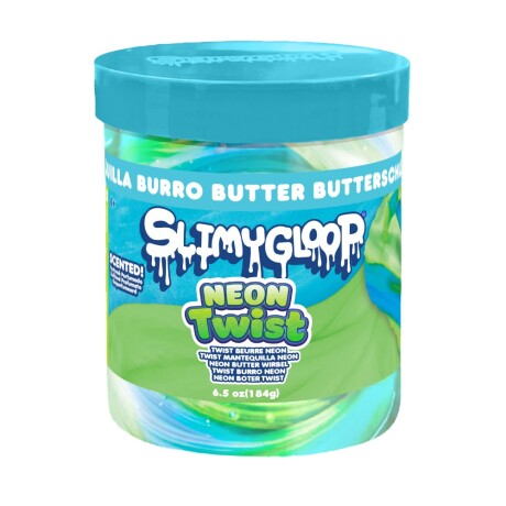Slimy Gloop Jar Slime con AROMAS Neon 001