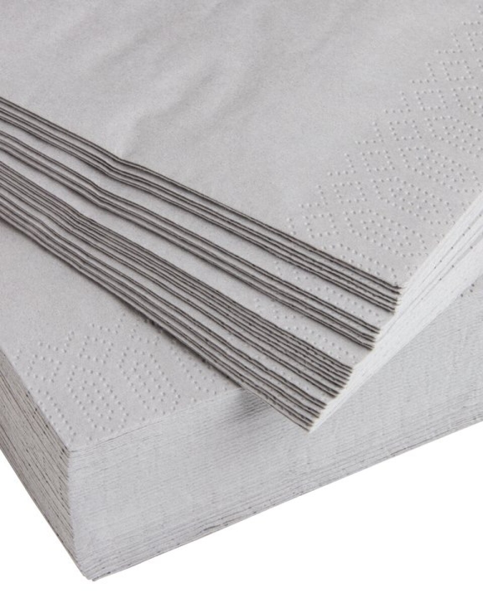 Servilletas papel MOLTE gris 40x40 50uds 