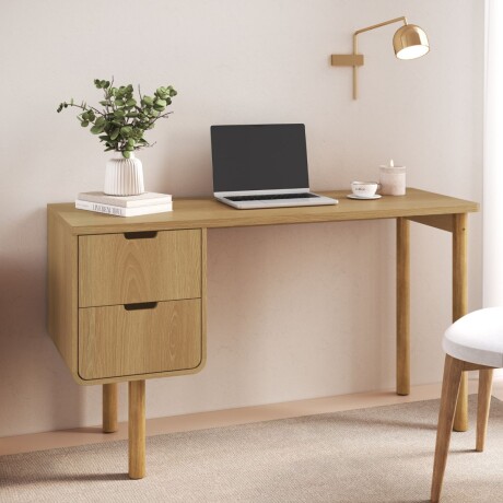 Escritorio Aura - 2 cajones Natural