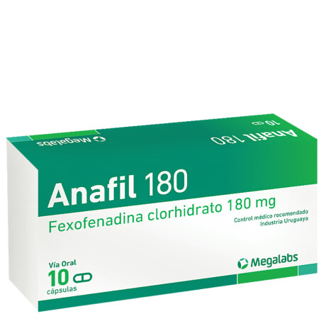Anafil 180mg 10 Cápsulas Anafil 180mg 10 Cápsulas