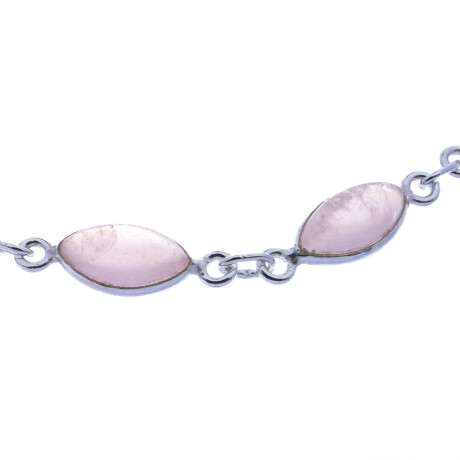 Pulsera de Plata 925 con Cuarzo Rosa Pulsera de Plata 925 con Cuarzo Rosa