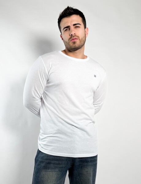 Remera M/Larga Barton Blanco