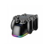 Soporte cargador para dos joysticks ps4 rgb Soporte cargador para dos joysticks ps4 rgb