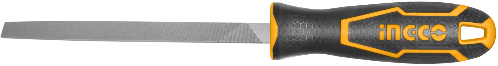 LIMA PLANA CHATA 20CM INGCO HSFF088 CON MANGO PLASTICO 