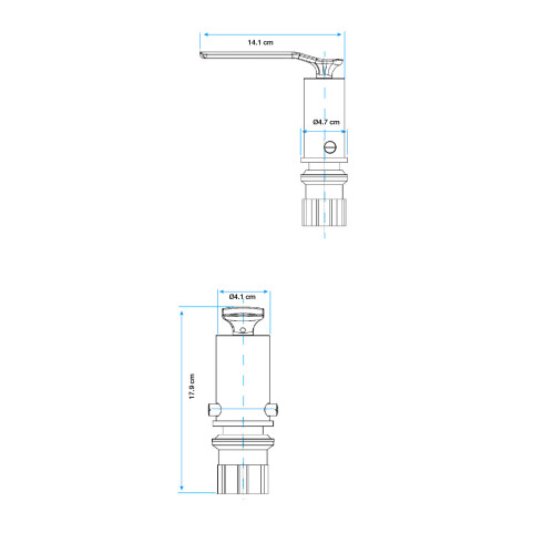 Griferia De Bidet Monocomando Aqualia Cromado Con Transferencia CROMO