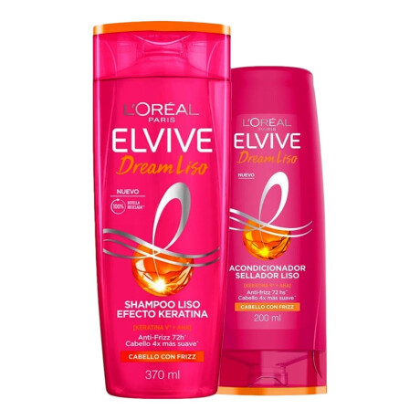 PACK SHAMPOO ELVIVE 370 ML + ACO ELVIVE 200 ML DREAM LISO PACK SHAMPOO ELVIVE 370 ML + ACO ELVIVE 200 ML DREAM LISO