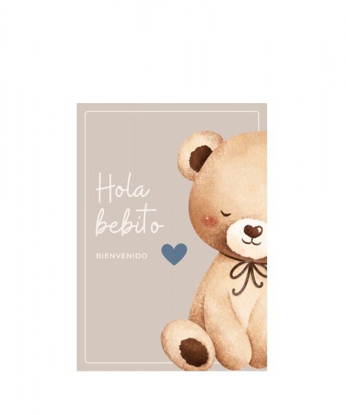 Tarjeta 10x15 baby shower DISEÑO 7
