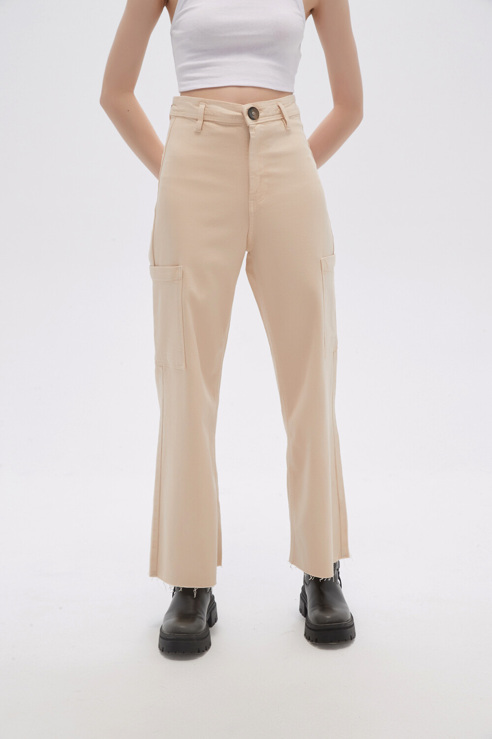 Pantalon Adas Beige Claro