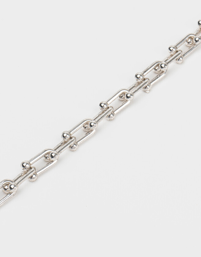 Pulseras Flexibles Bañada en Plata Pulsera Bañada En Plata - Plateado