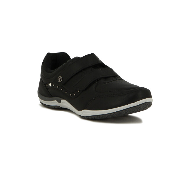 Kolosh Calzado Deportivo Mujer C/ Velcro Y Brillo - Negro Negro