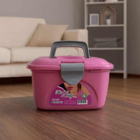 MINI CAJA MALETA ORGANIZADORA LADY BOX ROSA MINI CAJA MALETA ORGANIZADORA LADY BOX ROSA