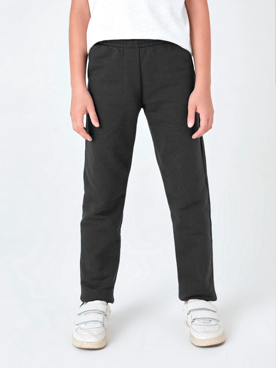 PANTALÓN DEPORTIVO INFANTIL UNISSEX - GRIS OSCURO 