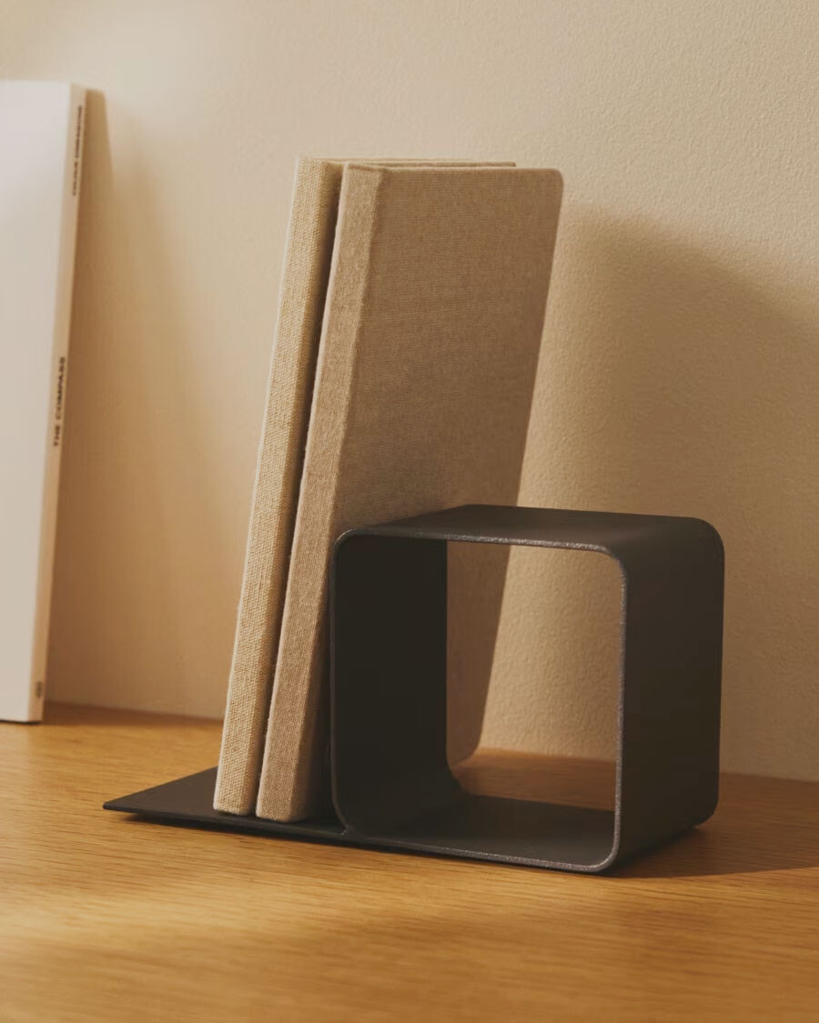 Sujetalibros Mistra de hierro negro. Sujetalibros Mistra de hierro negro.